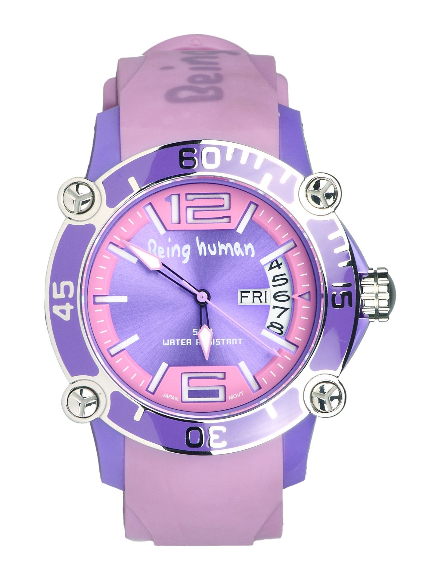 Being Human Women Dial Strap Purple Watch