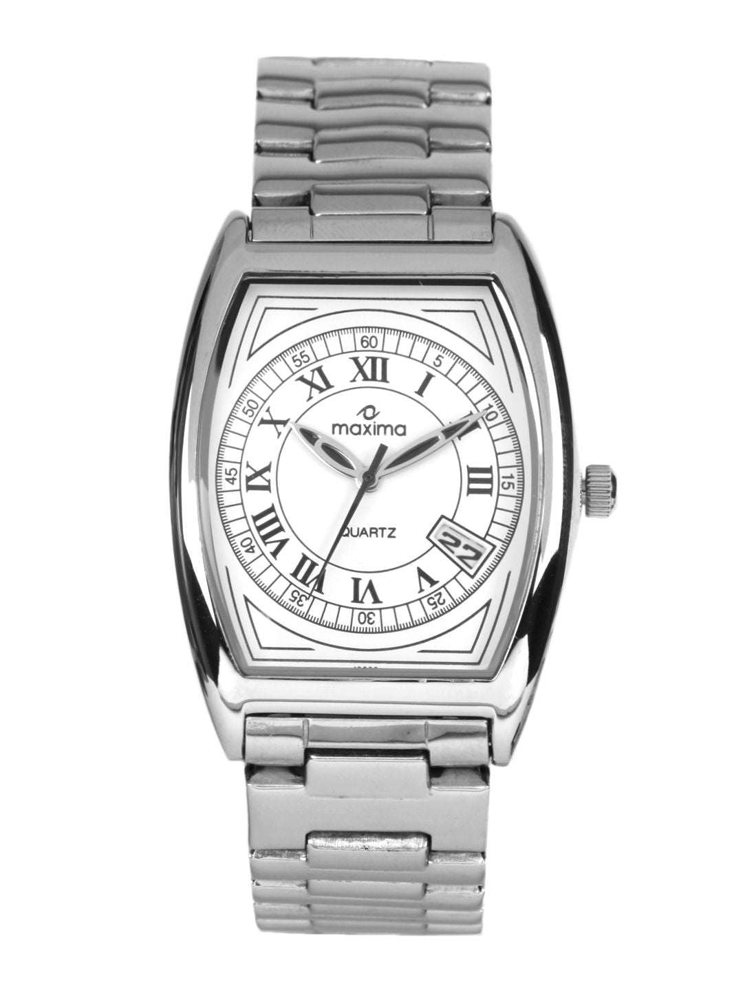 Maxima Men White Dial Watch