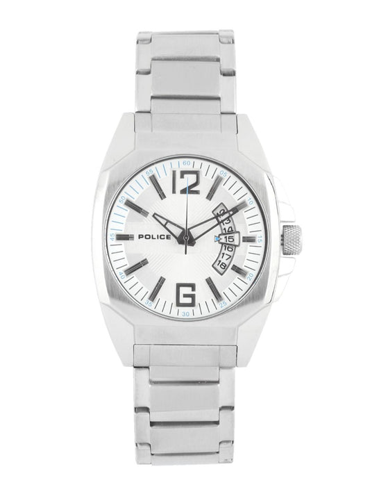 Police Men Sliver-Toned Dial Watch PL12897JS-04M