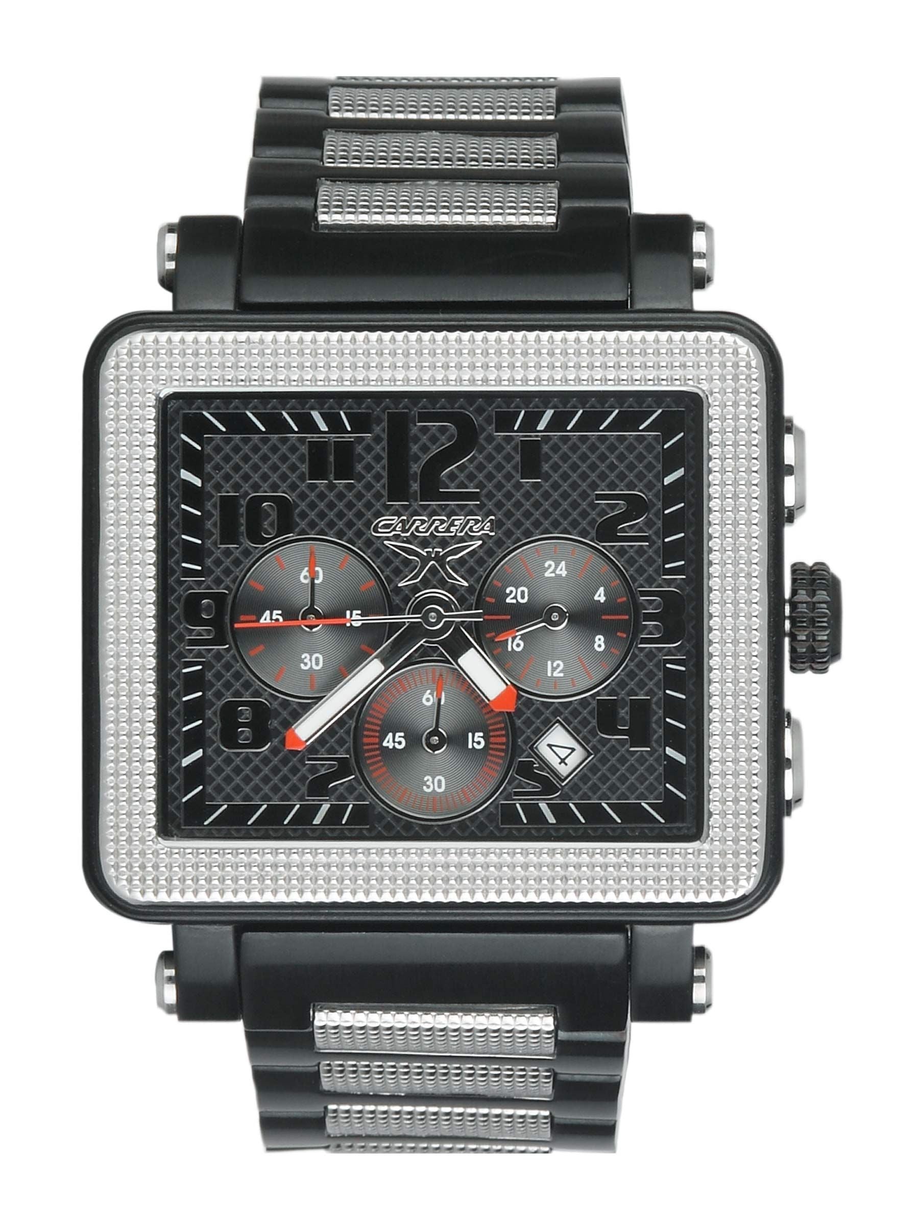 Carrera Men Steel dial frame dial Black Watches