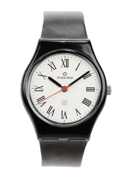 Maxima Men White Dial Watch