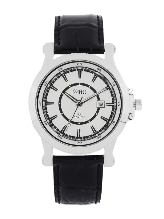 Maxima Men Silver Dial Watch