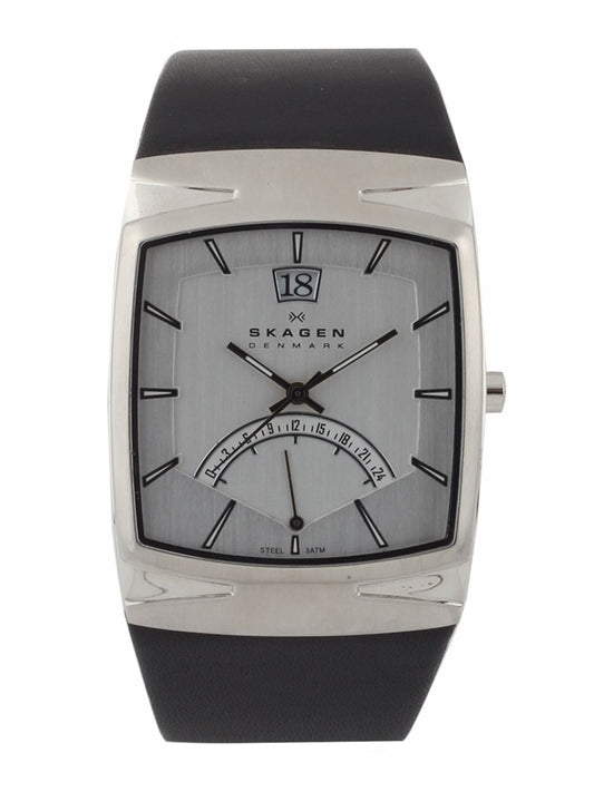SKAGEN DENMARK Men Silver-Toned Dial Watch 568LSLZM