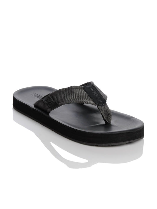 Numero Uno Men Black Flip Flops