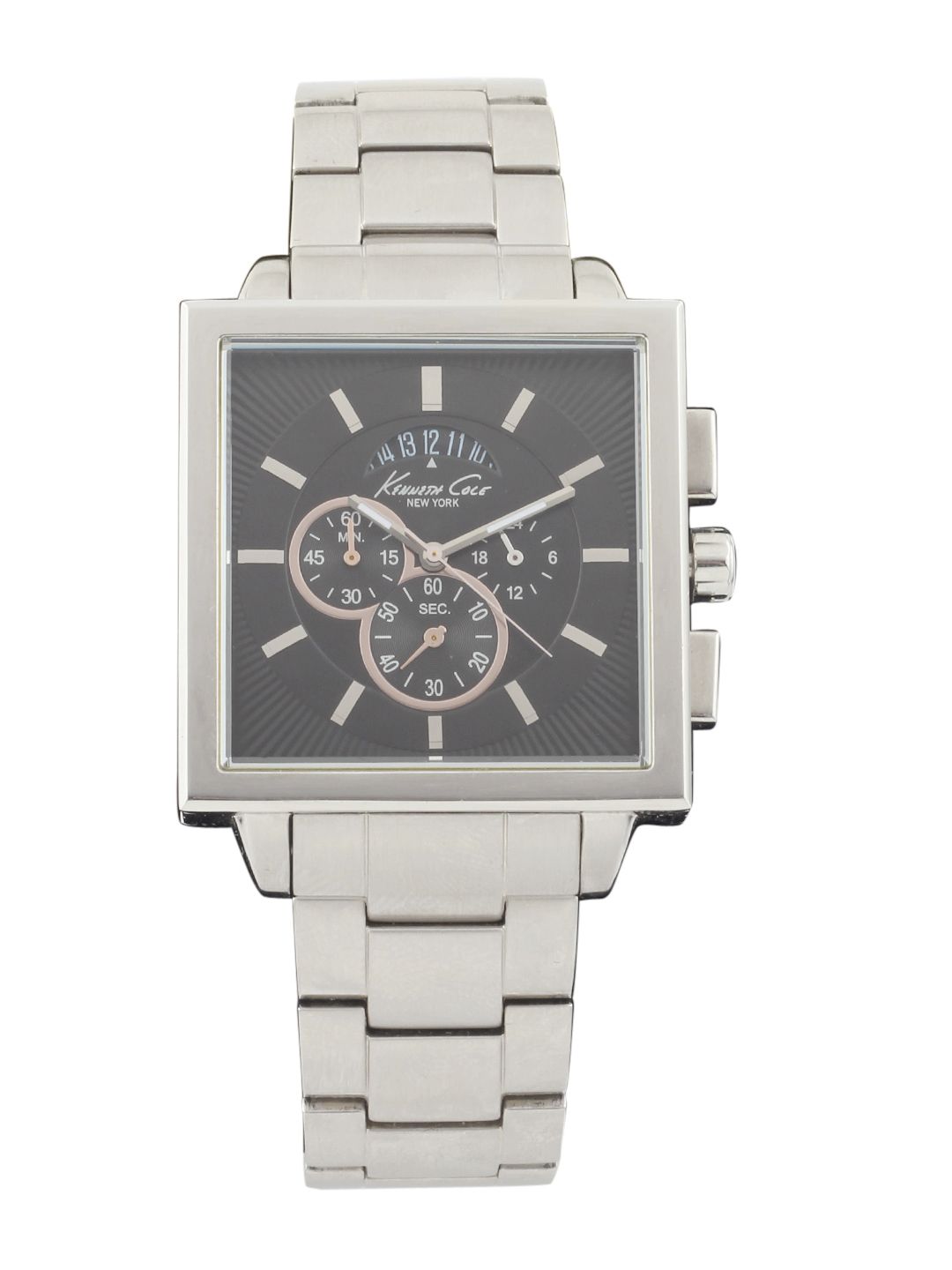 Kenneth Cole Men Black Dial Chronograph Watch
