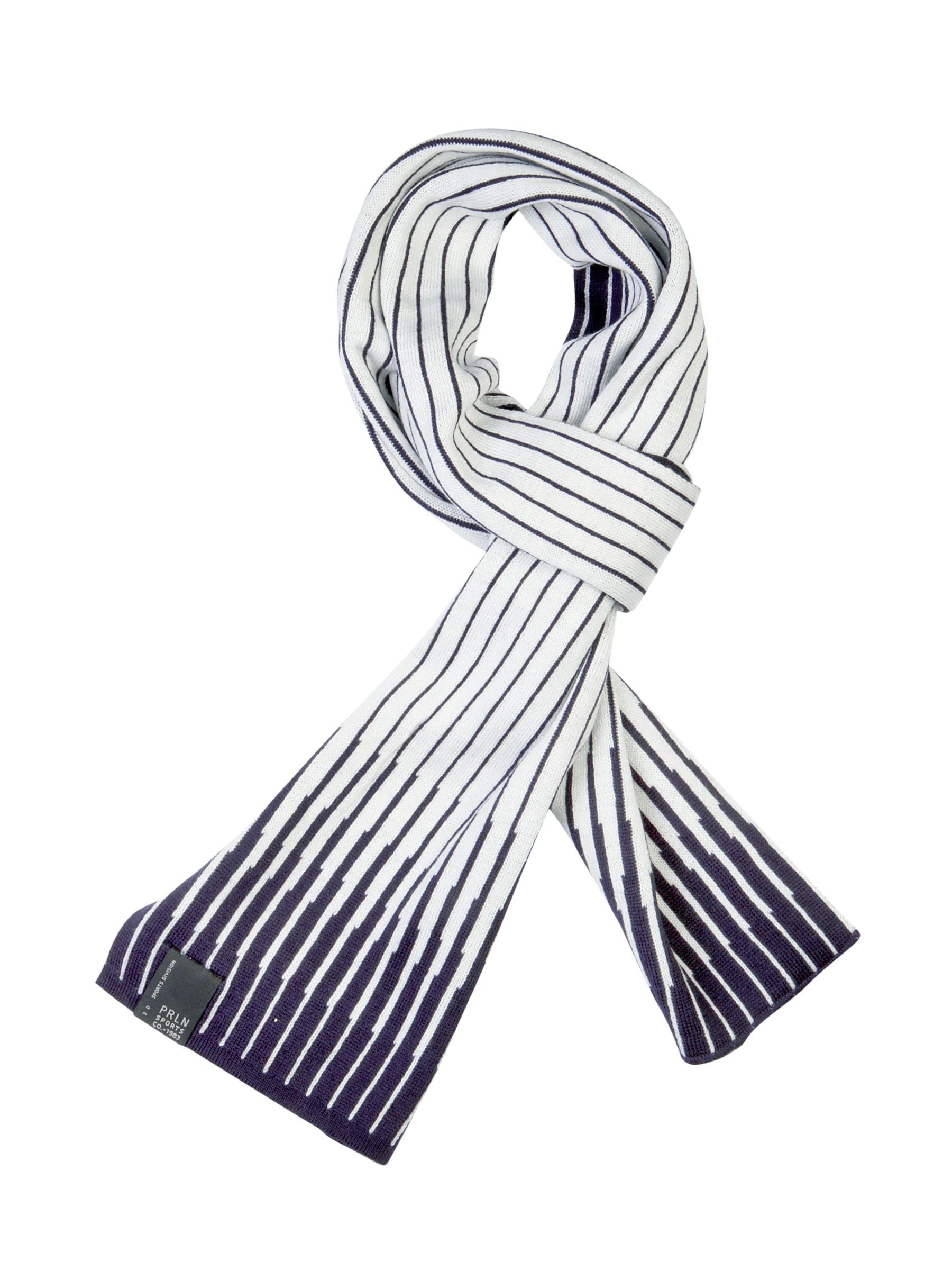 Proline White Striped Muffler