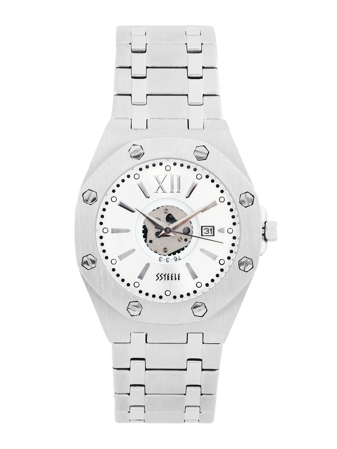 Maxima Men Silver Dial Watch