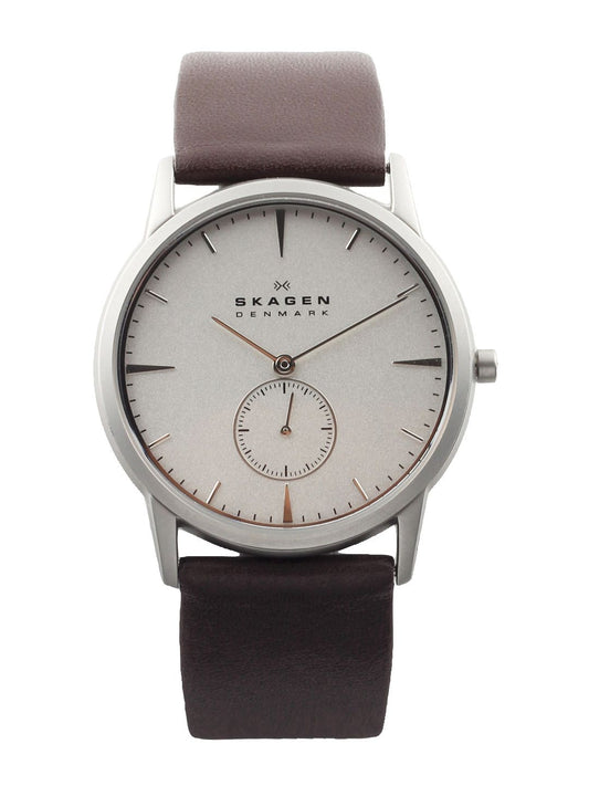 SKAGEN DENMARK Men Silver-Toned Dial Watch 958XLSL