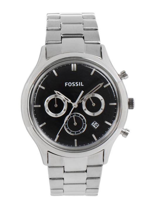 Fossil Men Black Dial Chronograph Watch FS4642