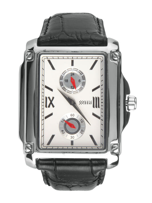 Maxima Ssteele Men White Watch