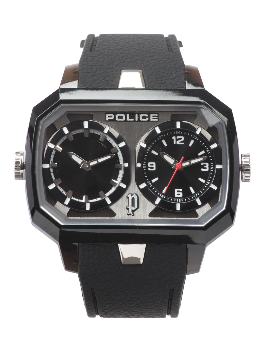 Police Men Black Dual Dial Watch PL13076JPB-02A