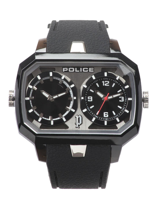 Police Men Black Dual Dial Watch PL13076JPB-02A