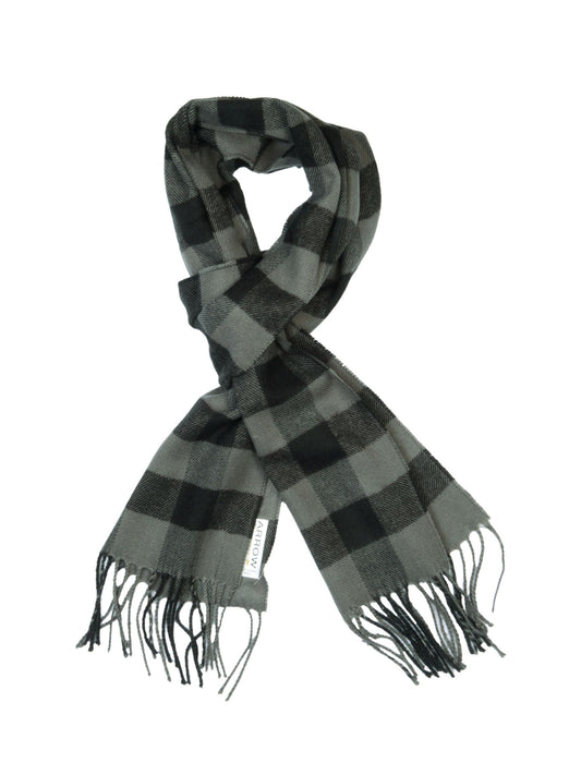 Arrow Men Grey Check Scarf