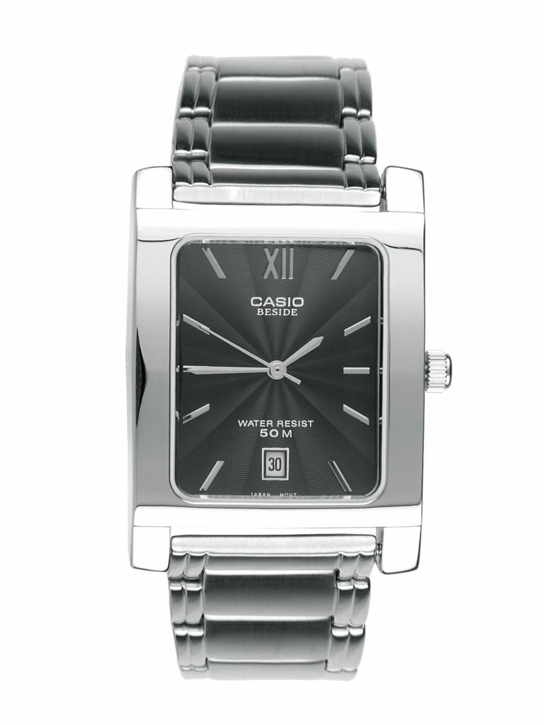 CASIO Enticer Men Silver-Toned Analogue Watch BS014
