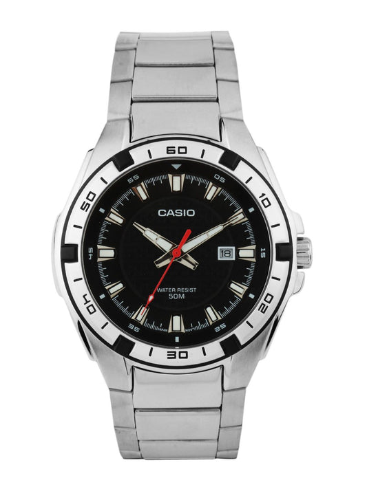CASIO ENTICER Men Black Dial Anaglogue Watch A658