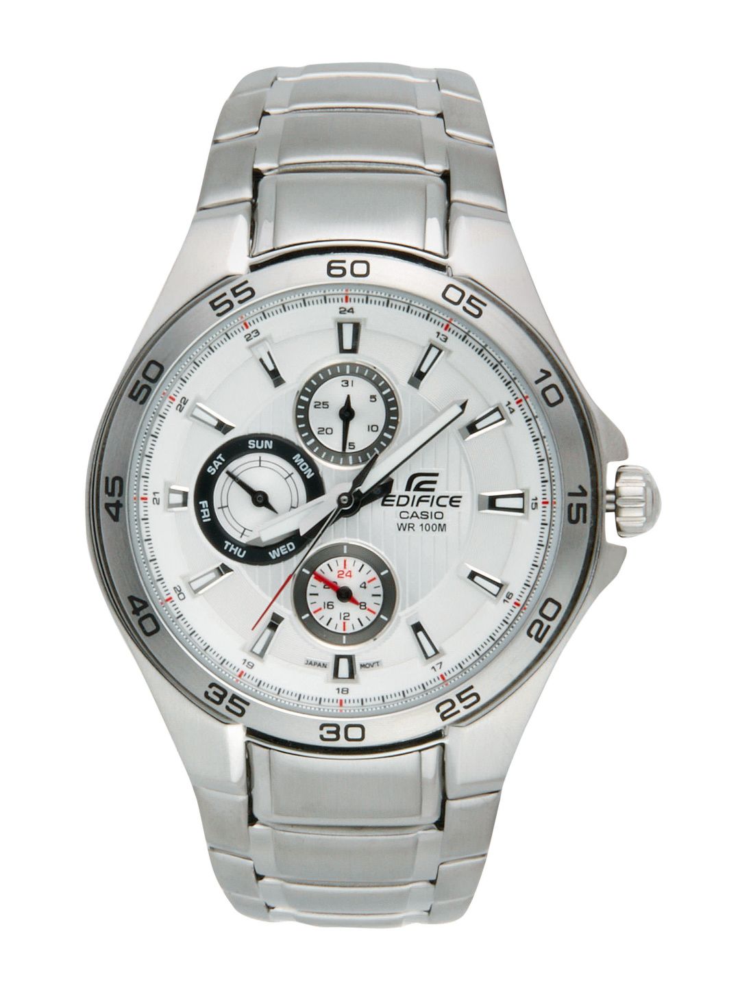 CASIO Edifice Men White Dial Watch ED424
