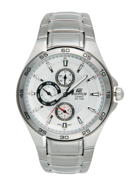 CASIO Edifice Men White Dial Watch ED424