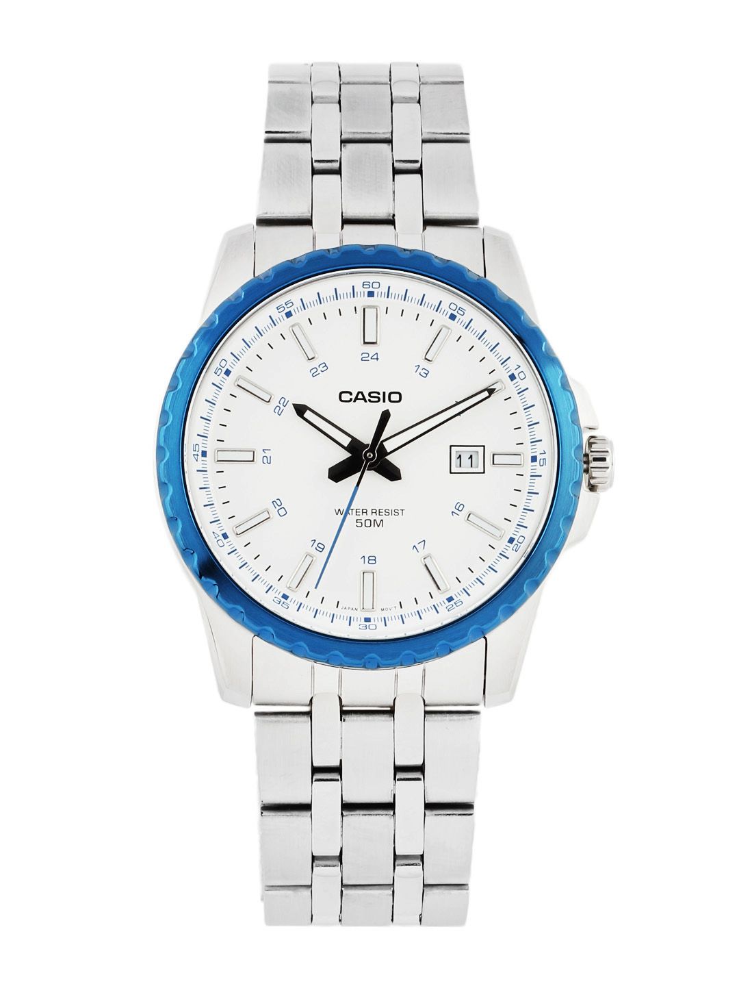 CASIO ENTICER Men White Dial Analogue Watch A583