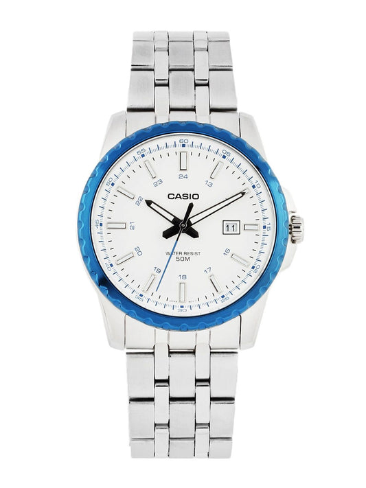 CASIO ENTICER Men White Dial Analogue Watch A583