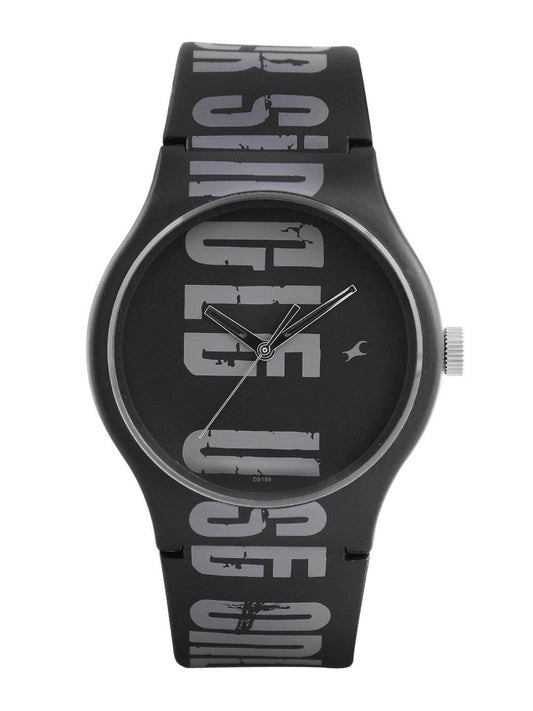 Fastrack Men Black Dial Watch