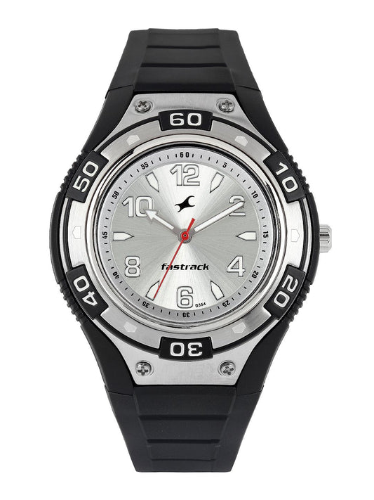 Fastrack Men Silver-Toned Dial Watch N9333PP01