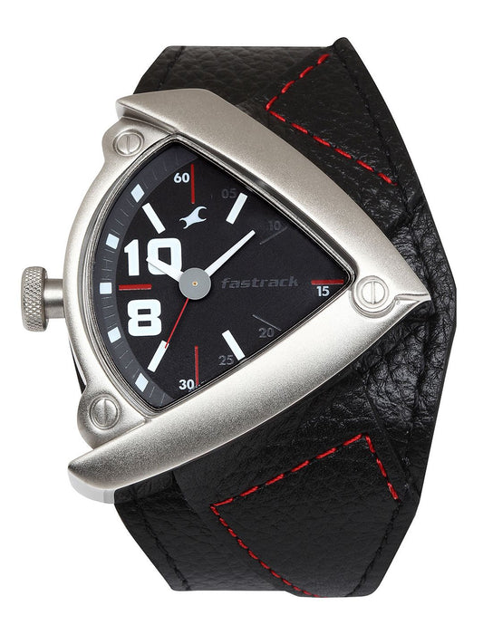 Fastrack Men Black Dial Watch NE3022SL02
