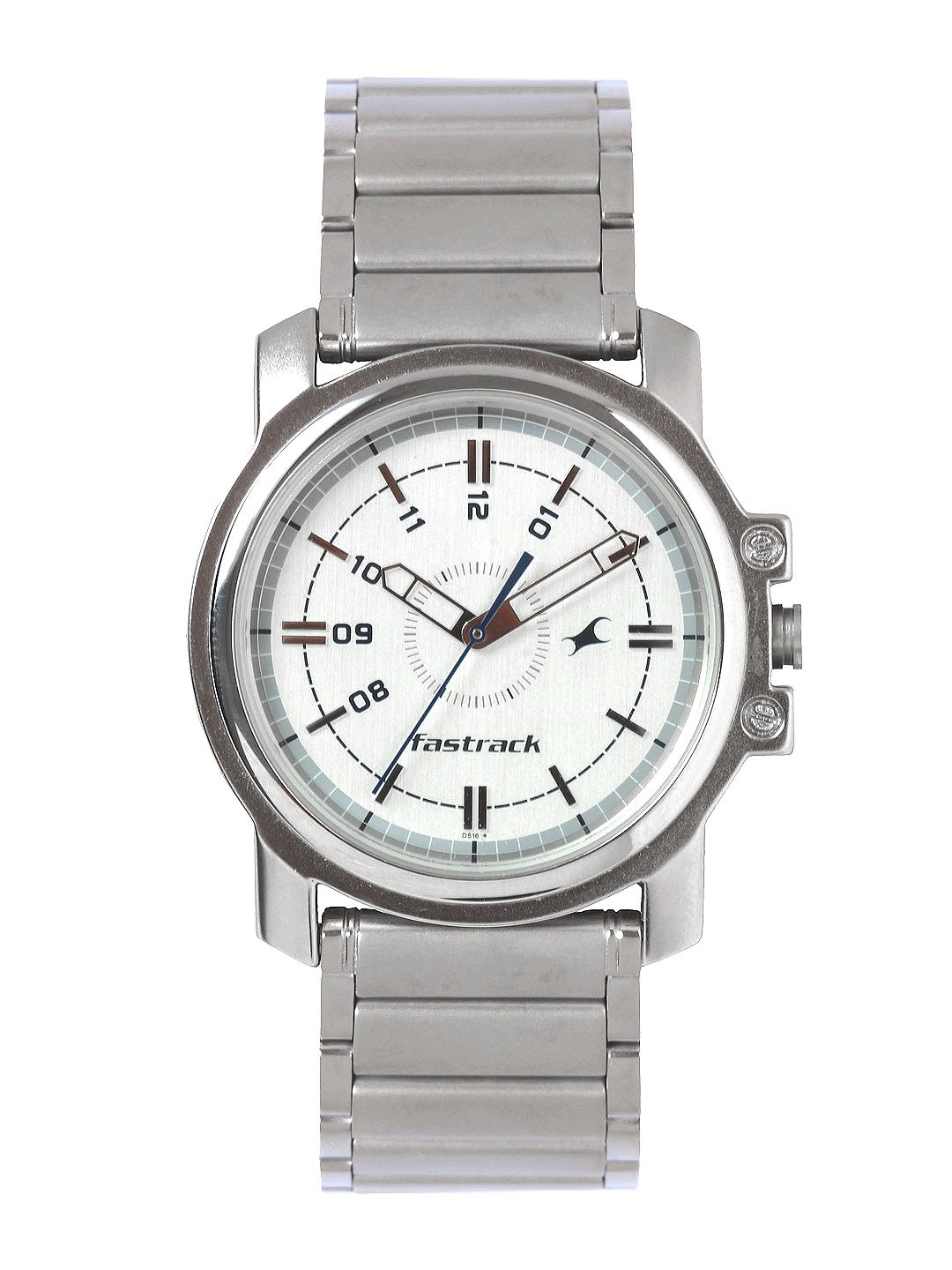Fastrack Men White Dial Watch NB3039SM01