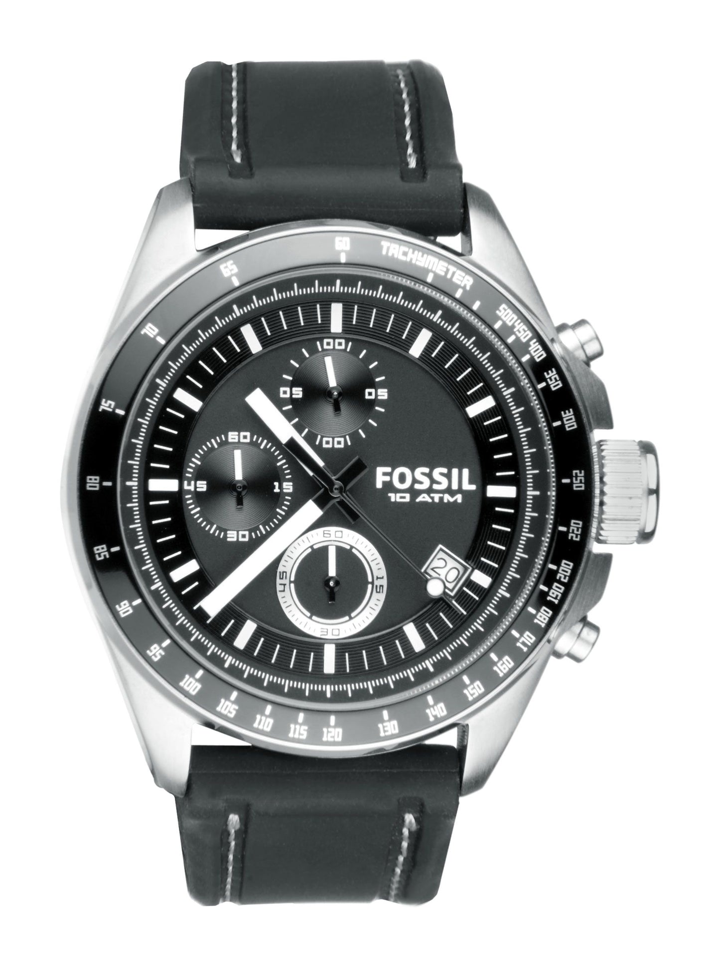 Fossil Men Black Dial Chronograph Watch CH2573