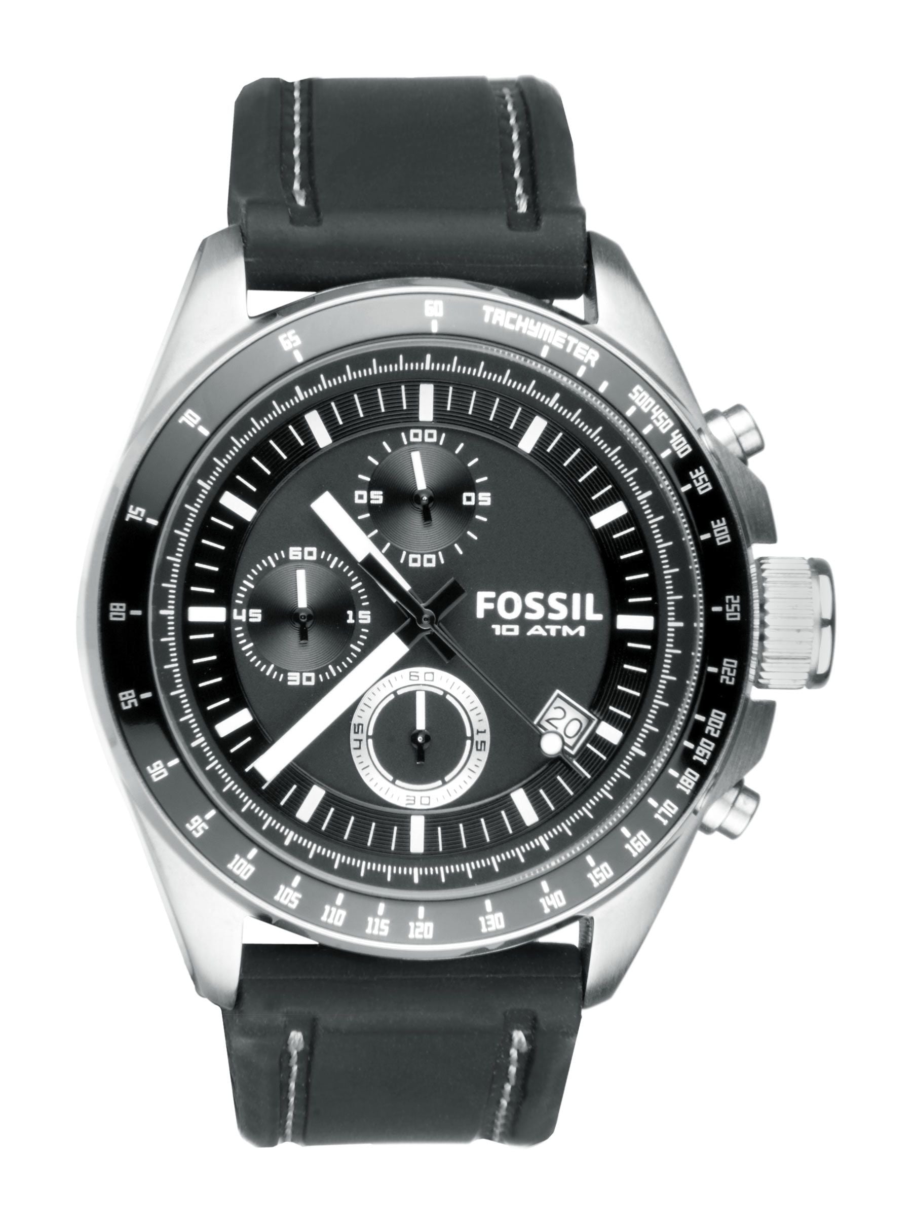 Fossil Men Black Dial Chronograph Watch CH2573