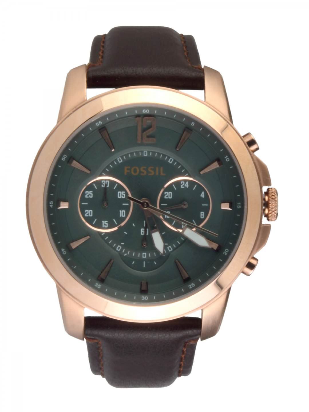 Fossil Men Quartz Black Dial Chronograph Watch FS4648