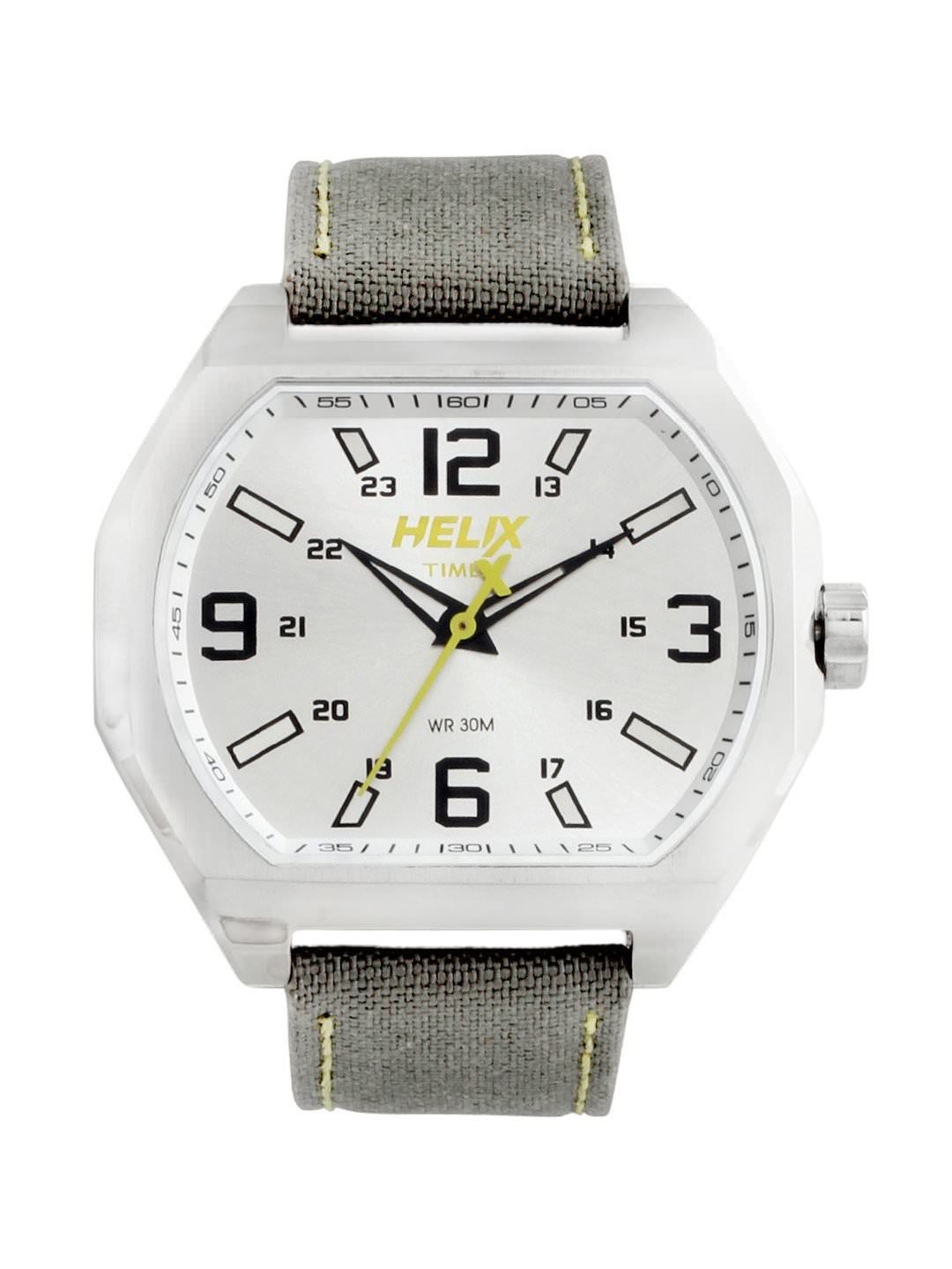 Helix Men Sliver Dial Watch