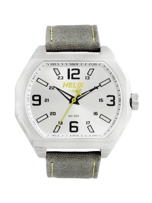 Helix Men Sliver Dial Watch