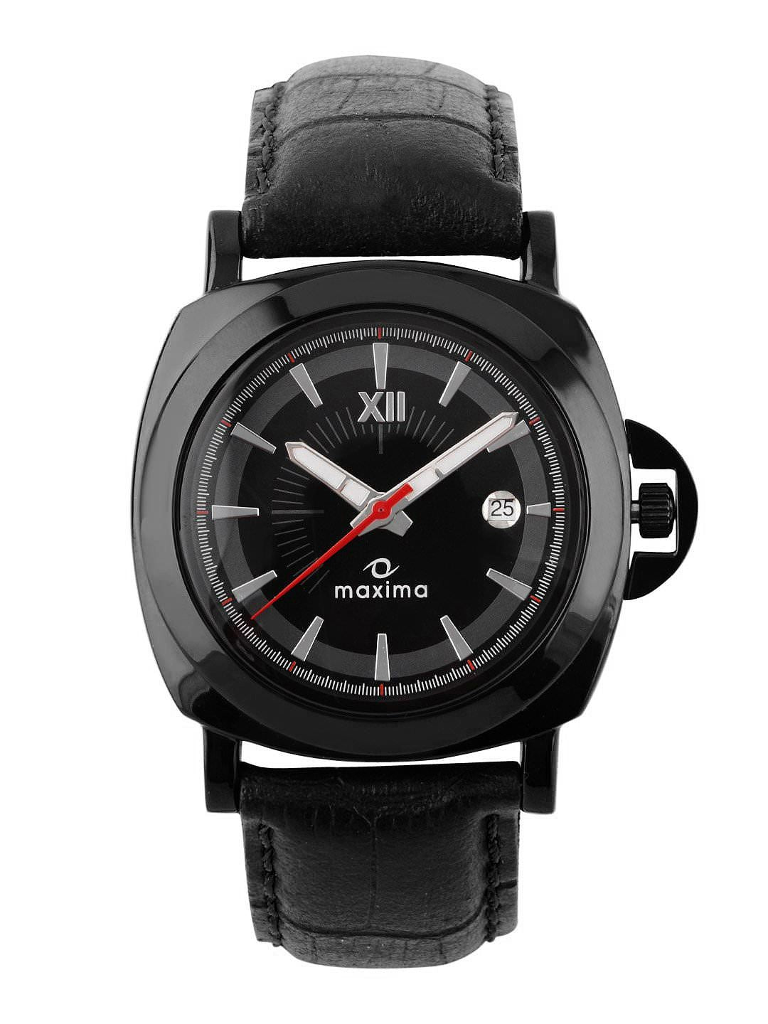 Maxima Attivo Men Black Dial Watch