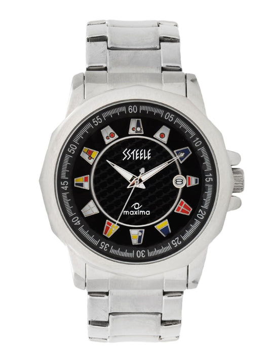 Maxima Men Black Dial Watch