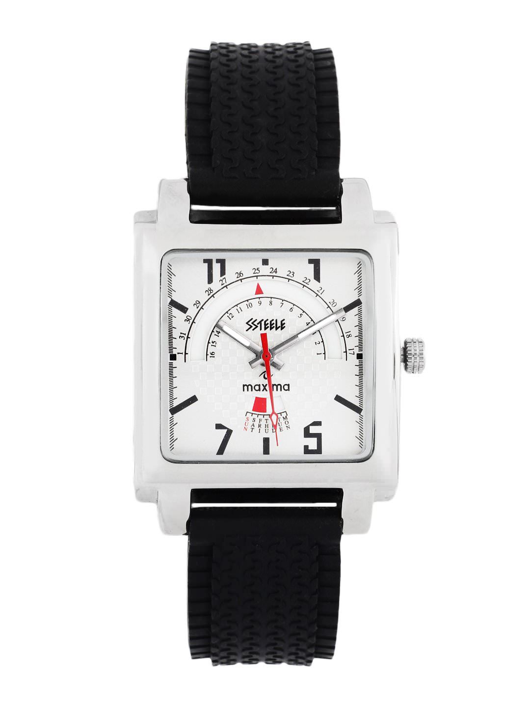 Maxima Men Silver Dial Watch