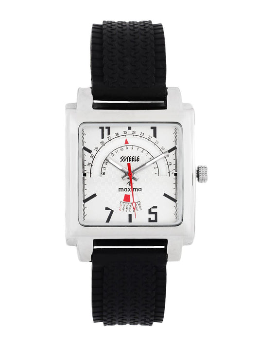 Maxima Men Silver Dial Watch