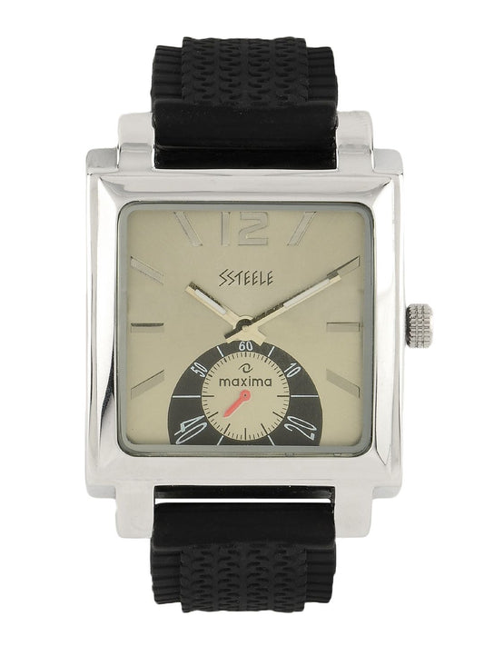 Maxima Men Silver Dial Watch