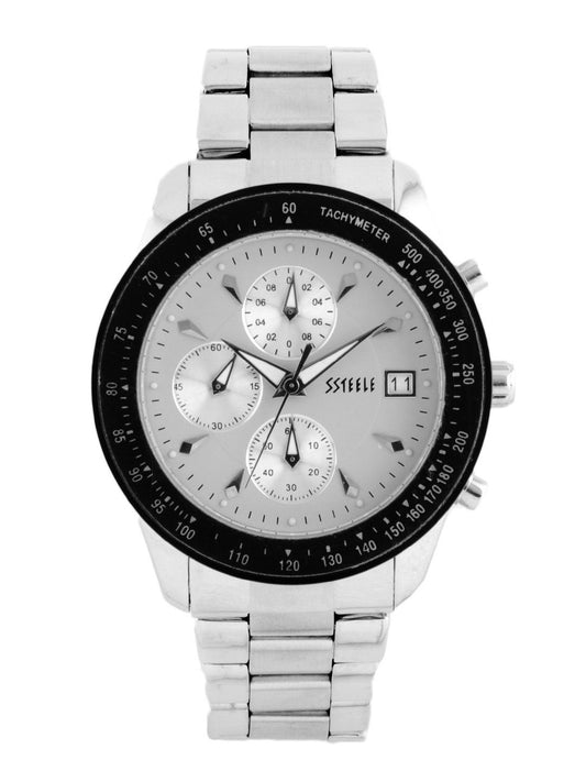 Maxima Men White Chronograph Watch
