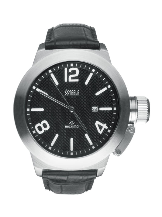 Maxima Ssteele Men Black Watch