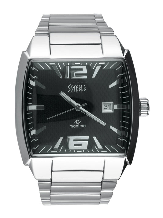 Maxima Ssteele Men Black Watch