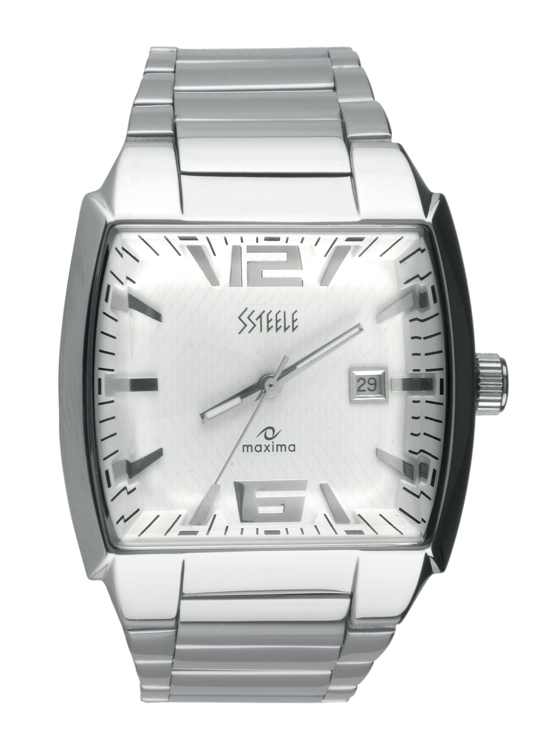 Maxima Men White Watch