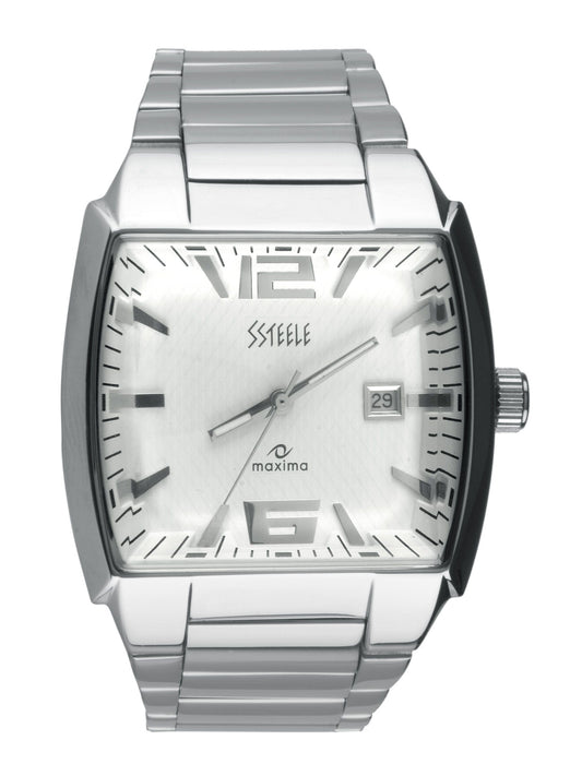 Maxima Men White Watch