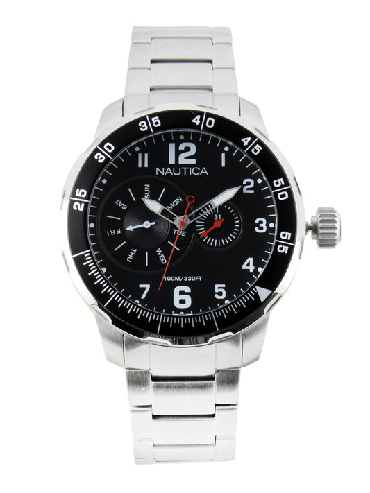 Nautica Men Black Dial Chronograph Watch