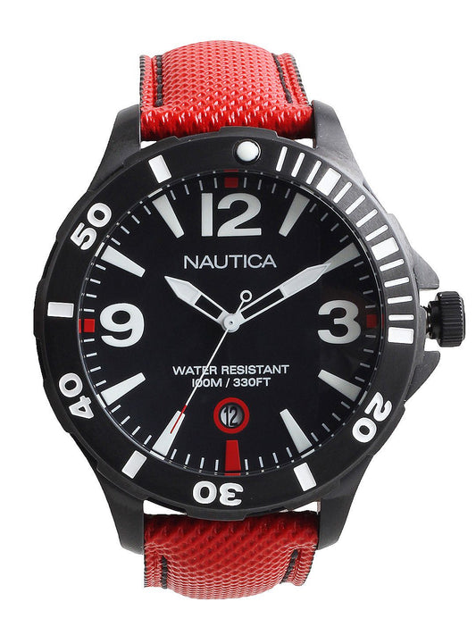Nautica Men Black Dial Watch