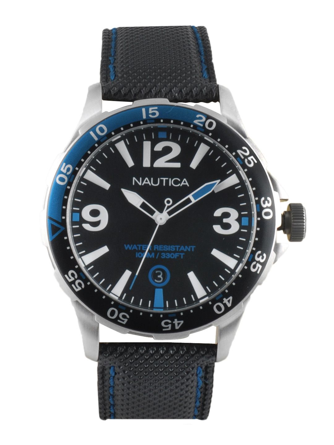 Nautica Men Black Dial Watch