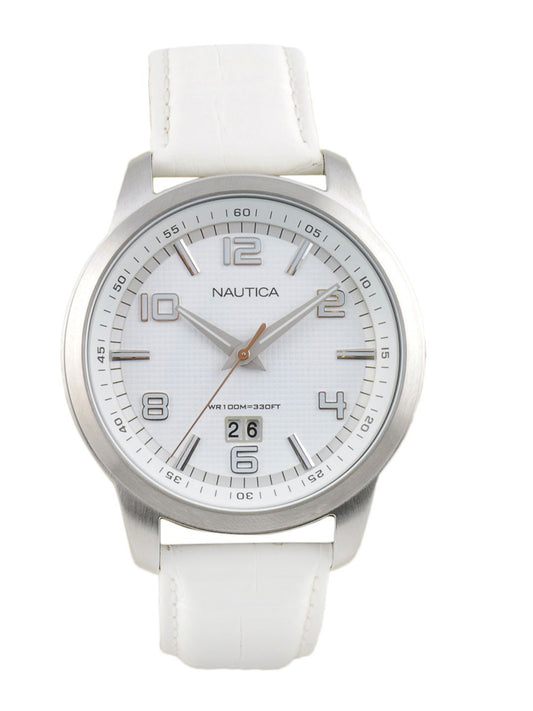 Nautica Men White Dial Watch
