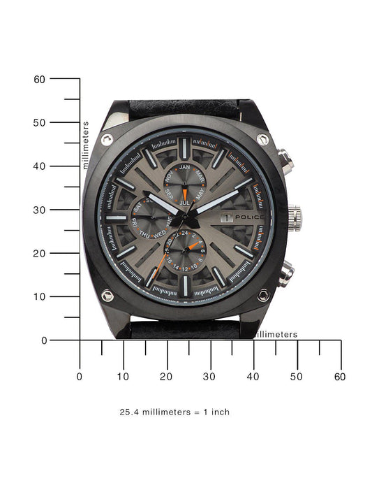 Police Men Black Dial Chronograph Watch PL12699JSB