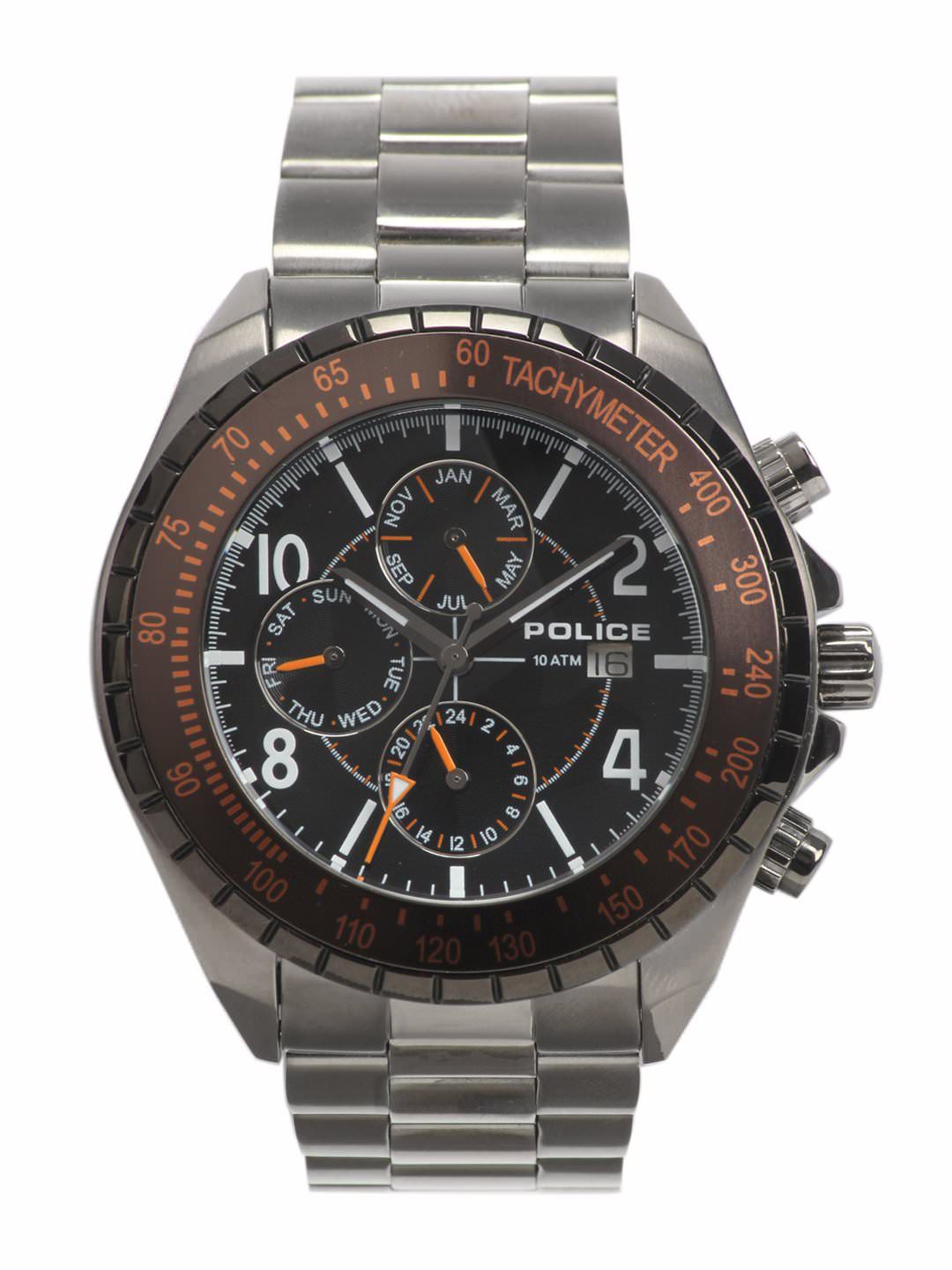 Police Men Black Dial Chronograph Watch PL12777JSU-02M