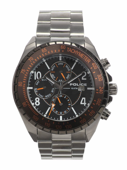 Police Men Black Dial Chronograph Watch PL12777JSU-02M