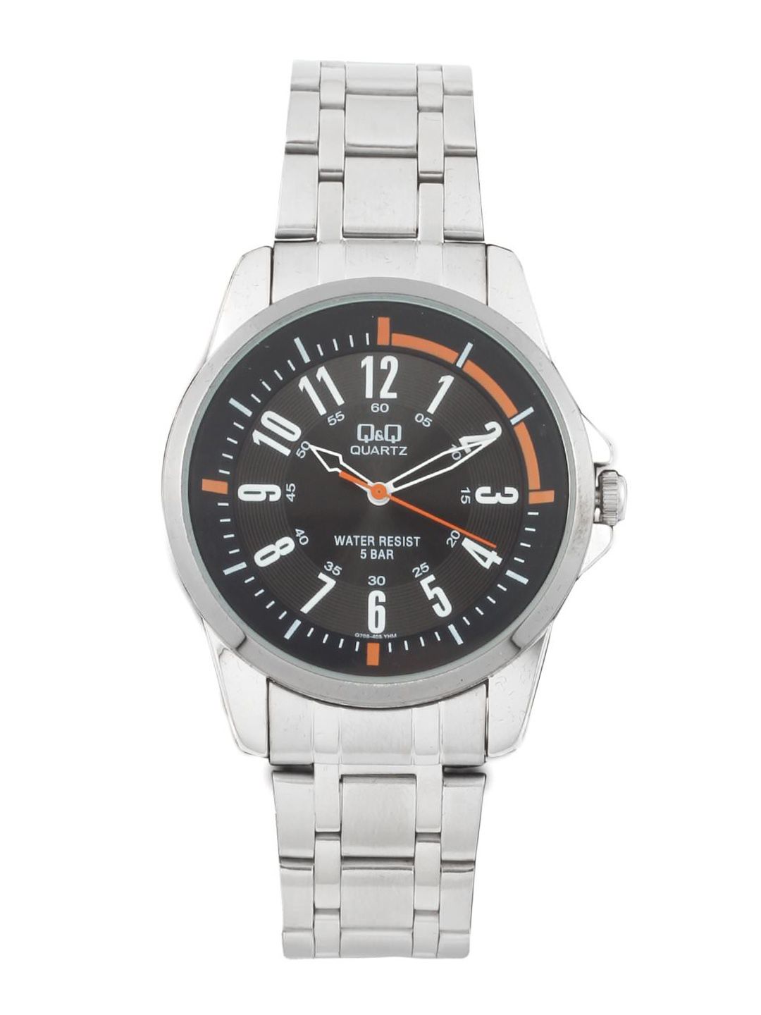 Q&Q Men Black Dial Analogue Watch Q708J405Y